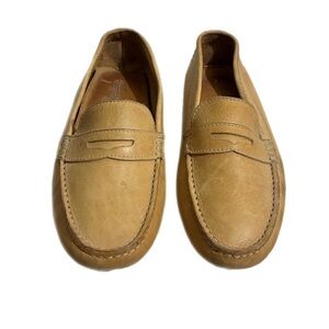 Mercanti Fiorentini Tan Leather Penny Loafers - Classic Slip-On